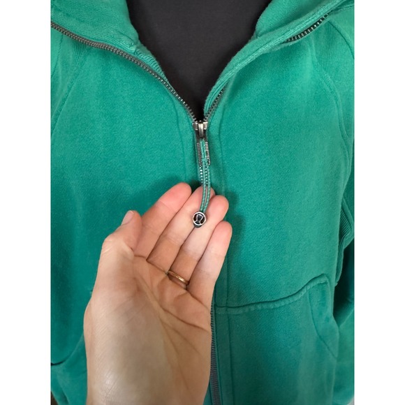 Lululemon Scuba Oversized Hoodie Full Zip Green Women's XL XXL TG TTG - Picture 3 of 4